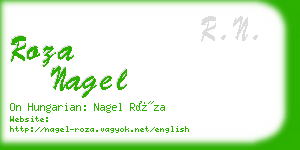 roza nagel business card